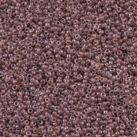 10g Miyuki Round Seed Bead 11/0 Inside Color Lined Mocha (224)