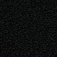 Miyuki Round Seed Bead 15/0 Opaque Matte Black 2-inch Tube (401F)