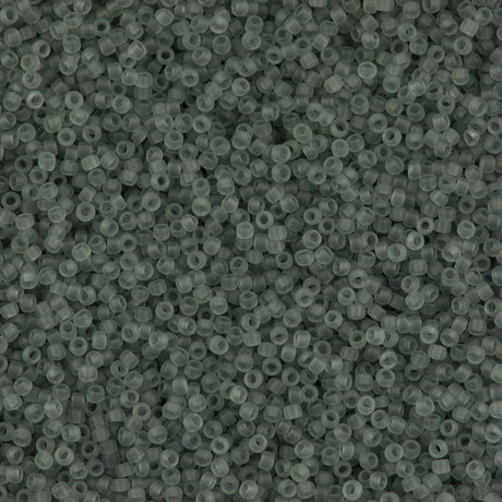 Toho Round Seed Bead 11/0 Transparent Matte Gray 19g Tube (9F)