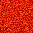 Toho Round Seed Beads 6/0 Opaque Orange 2.5-inch tube (50)