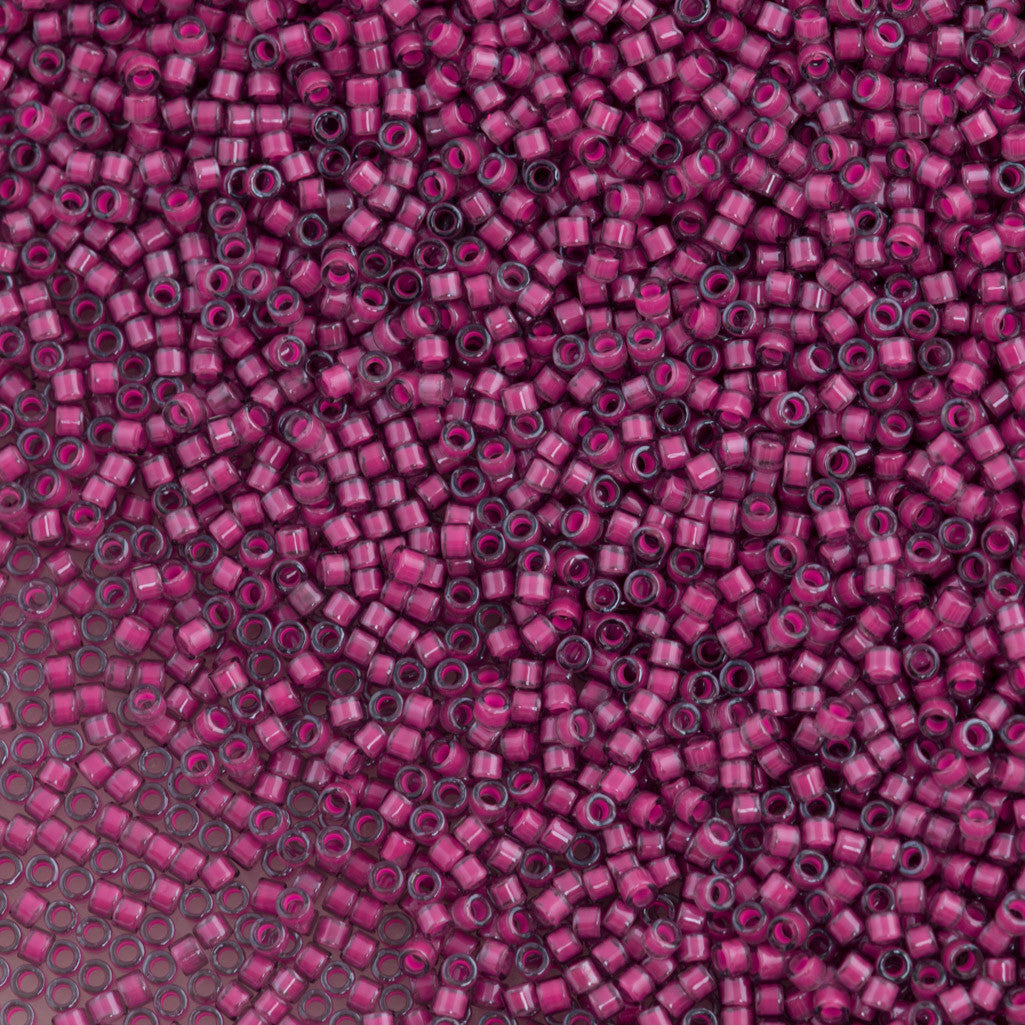 Miyuki Delica Seed Bead 11/0 Luminous Jazzberry 2-inch Tube DB2050