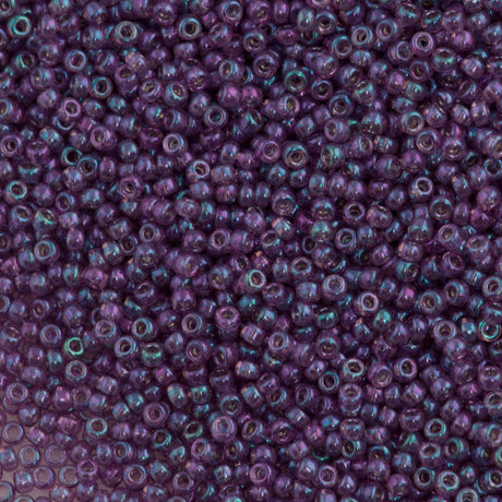 50g Miyuki Round Seed Bead 11/0 Amethyst Gold Luster (318)