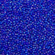 Toho Round Seed Bead 11/0 Transparent Periwinkle AB 2.5-inch Tube (87)