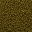 50g Czech Seed Bead 10/0 Matte Gold (01720)