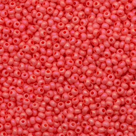 50g Czech Seed Bead 10/0 Chalk Pink Solgel AB (09451)