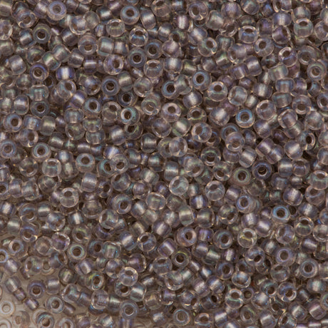 Miyuki Round Seed Bead 8/0 Taupe Lined AB 22g Tube (2195)