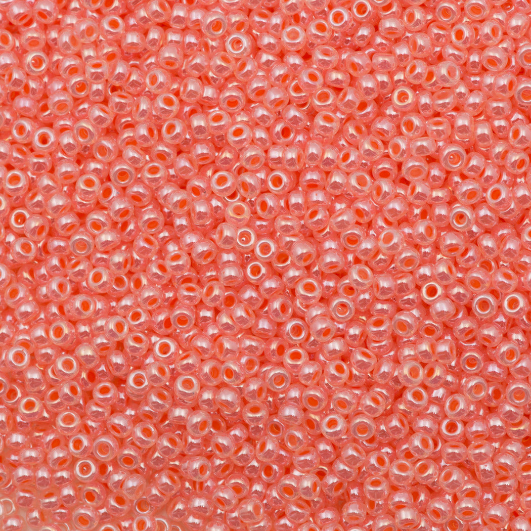 Miyuki Round Seed Bead 11/0 Coral Ceylon 22g Tube (539)