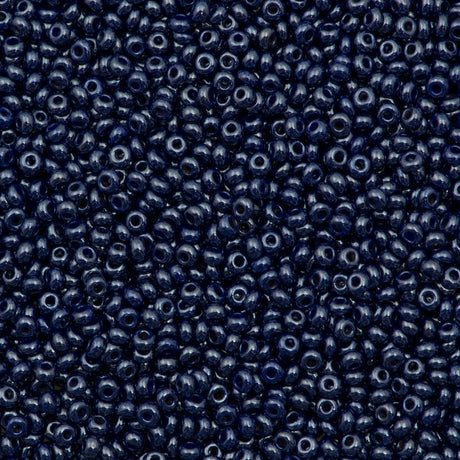 50g Czech Seed Bead 10/0 Opaque Grey Luster (33061)