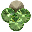 Six TRUE CRYSTAL SS47 Rivoli Peridot (214)