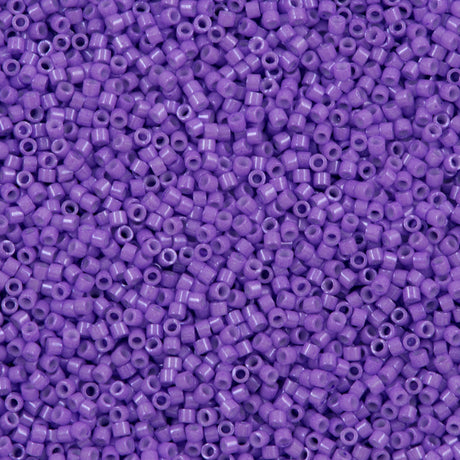 25g Miyuki Delica seed bead 11/0 Dyed Opaque Purple DB1379