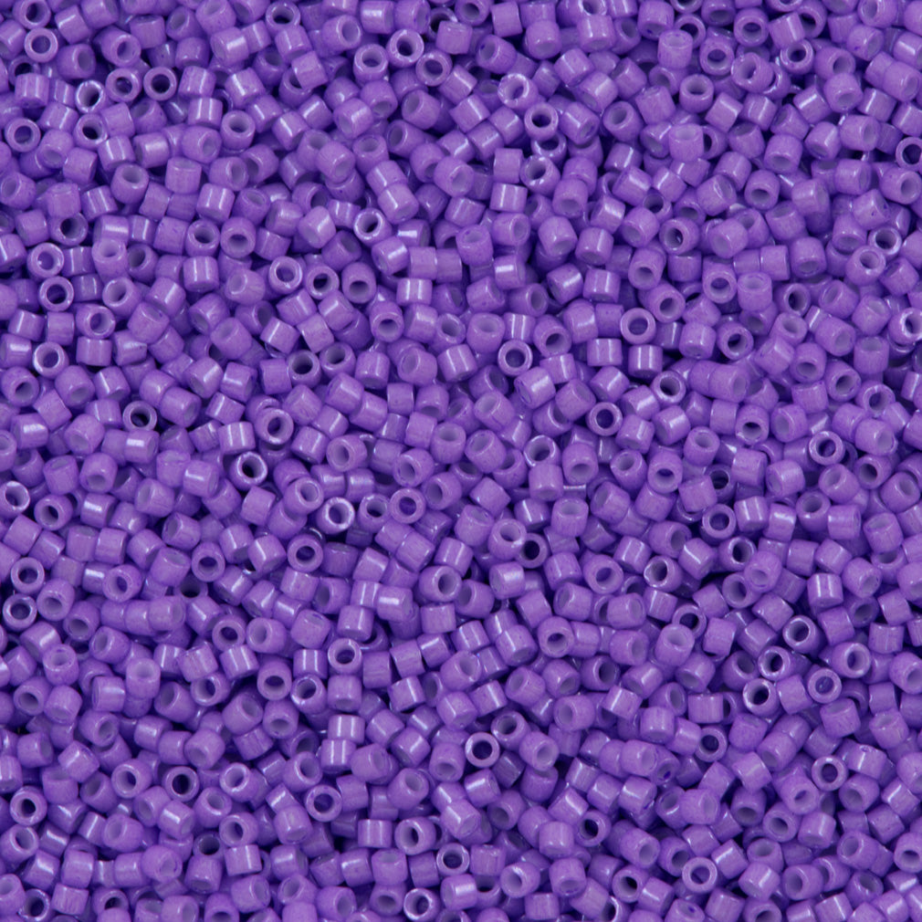 Miyuki Delica Seed Bead 11/0 Dyed Opaque Purple 2-inch Tube DB1379