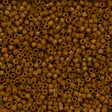 Miyuki Delica Seed Bead 11/0 Duracoat Dyed Opaque Toast 2-inch Tube DB2110