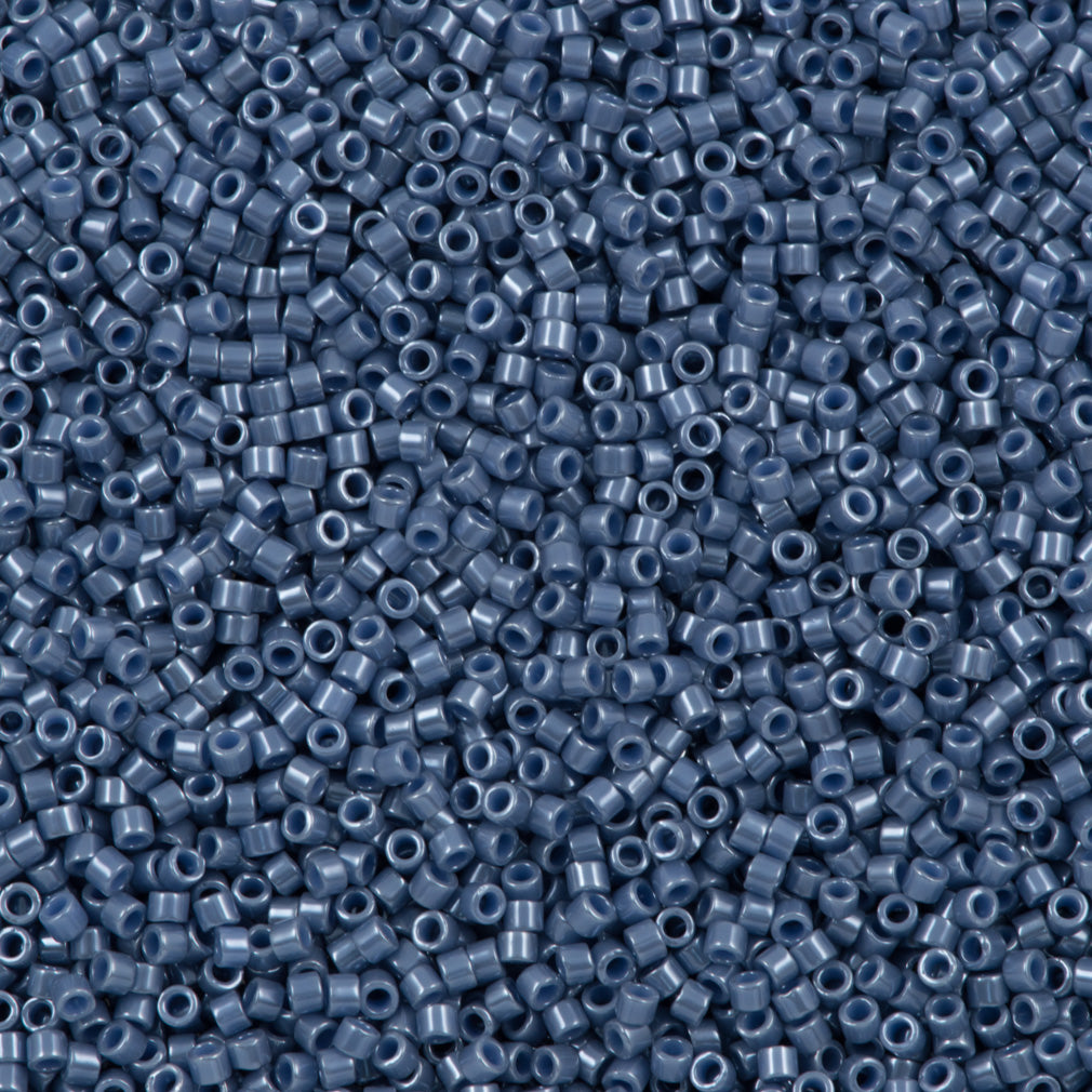 25g Miyuki Delica Seed Bead 11/0 Opaque Dark Lapis Glazed Luster DB267