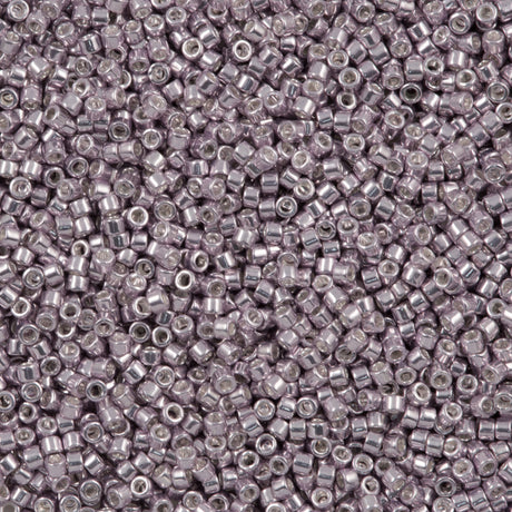 25g Miyuki Delica seed bead 11/0 Galvanized Pale Lavender DB429