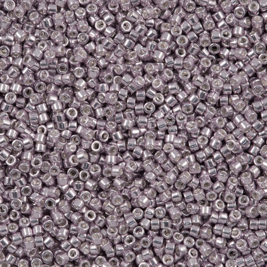 Miyuki Delica Seed Bead 11/0 Galvanized Dyed Pale Lavender 7g Tube DB429