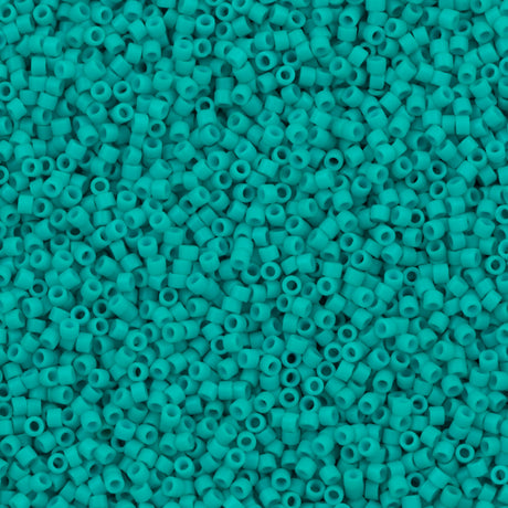 25g Miyuki Delica Seed Bead 11/0 Matte Opaque Dyed Turquoise DB793