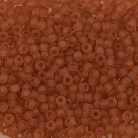 Miyuki Round Seed Bead 8/0 Matte Transparent Topaz (133F)