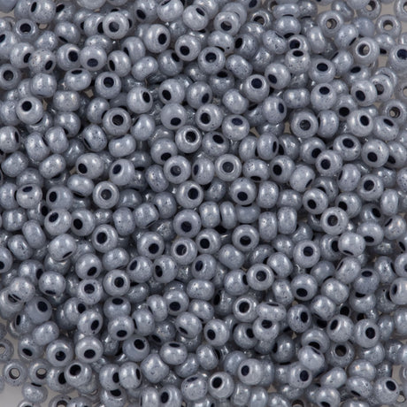 Czech Seed Bead 11/0 Ceylon Grey 2-inch Tube (37149)