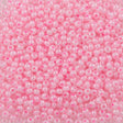 Czech Seed Bead 11/0 Ceylon Pink 2-inch Tube (37173)