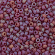 Preciosa Czech Seed Bead 6/0 Matte Garnet AB (91120M)