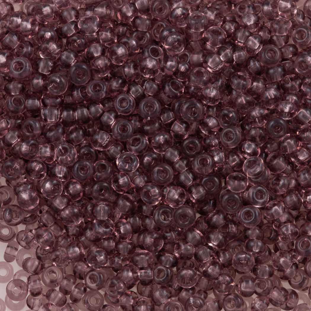 Czech Seed Bead 8/0 Transparent Light Amethyst 2-inch Tube (20010)