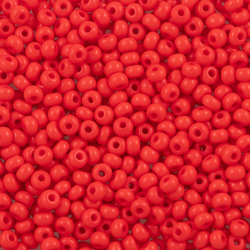 70g 6/0 Chinese Red Czech Seed Beads, 70grams 6/20 , Summer Beads, Juicy  Red Glass Seed Beads 