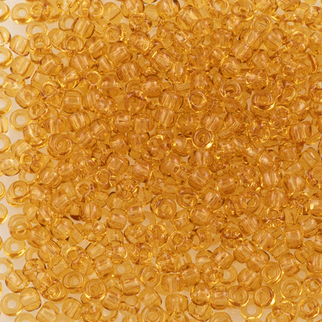 Toho Round Seed Bead 8/0 Transparent Light Topaz (622)