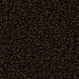 Miyuki Round Seed Bead 11/0 Matte Transparent Brown 22g Tube (135F)