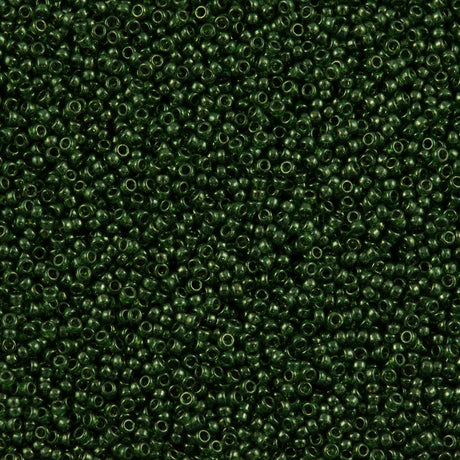 Miyuki Round Seed Bead 11/0 Olive Green Gold Luster 22g Tube (306)