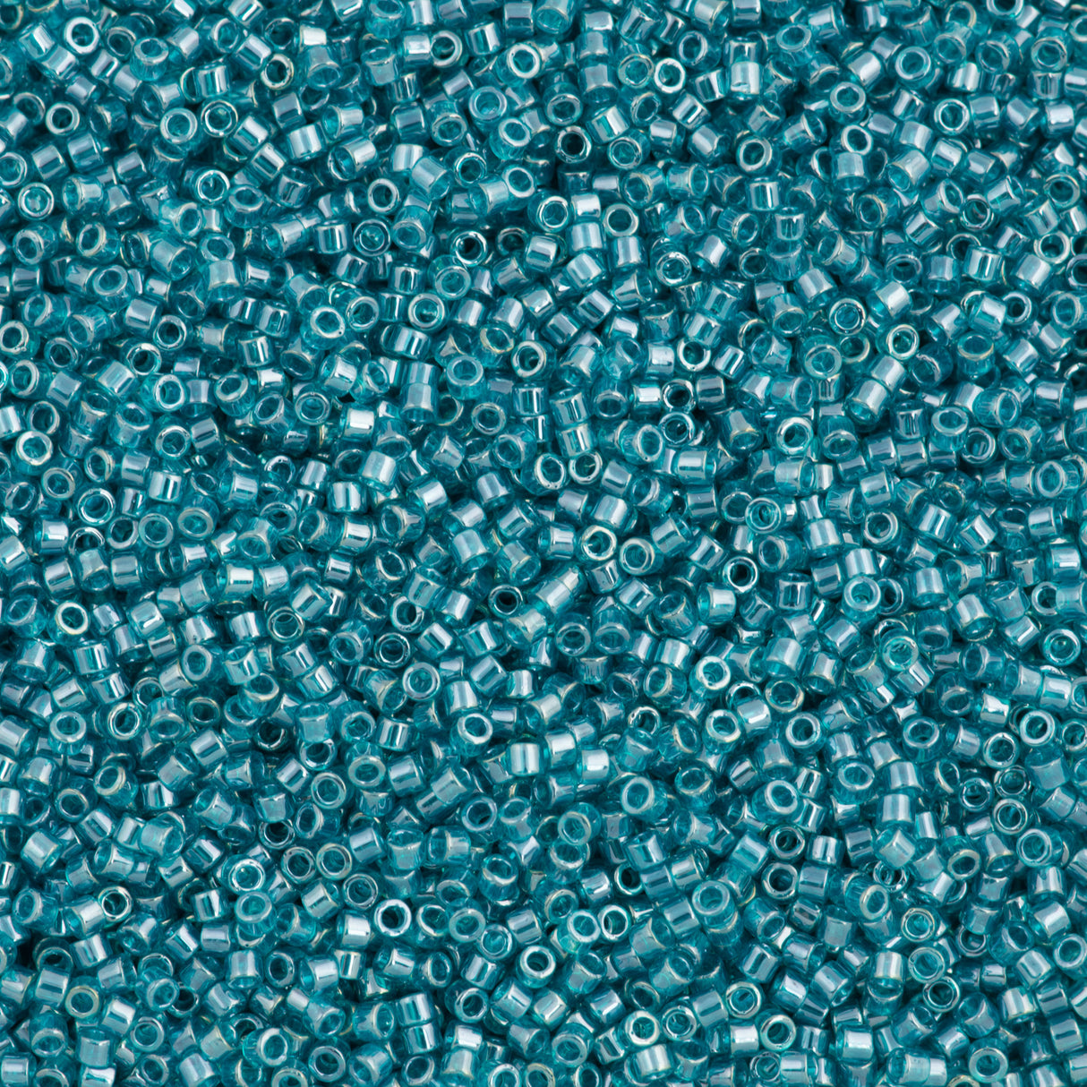 25g Miyuki Delica Seed Bead 11/0 Transparent Luster Teal DB1228