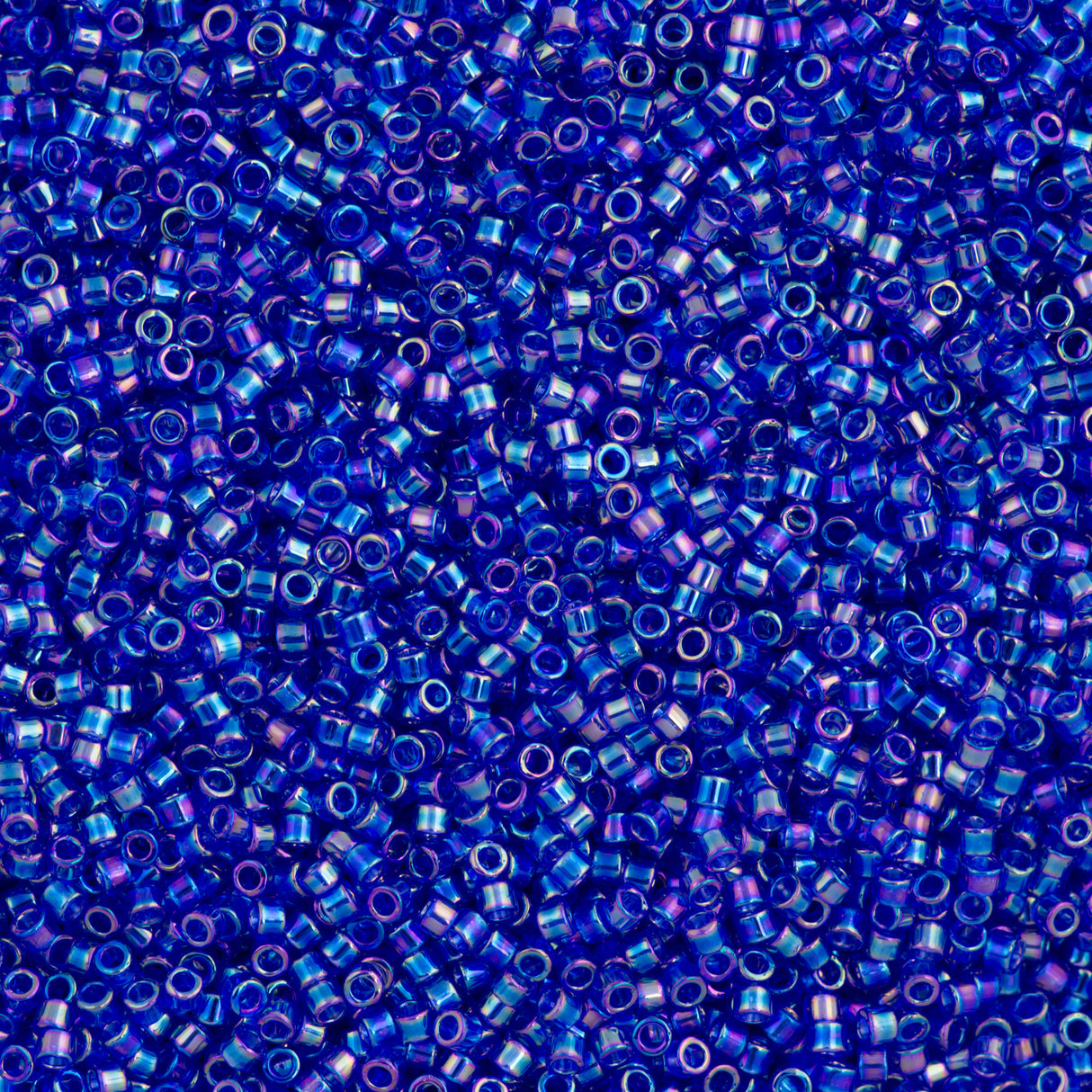 25g Miyuki Delica Seed Bead 11/0 Transparent Cobalt AB DB178