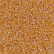 Miyuki Delica Seed Bead 15/0 Matte Transparent Topaz 2-inch Tube DBS852