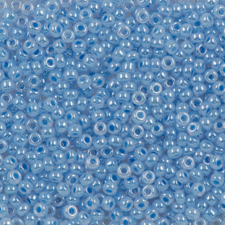 Miyuki Round Seed Bead 8/0 Light Blue Ceylon 22g Tube (524)