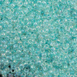 Toho Round Seed Bead 6/0 Transparent Aqua Frost AB 2.5-inch tube (170)