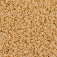 Miyuki Delica Seed Bead 11/0 Opaque Matte Light Butter Rum 2-inch Tube DB1581