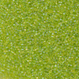 Miyuki Delica Seed Bead 11/0 Transparent Peridot AB 2-inch Tube DB174