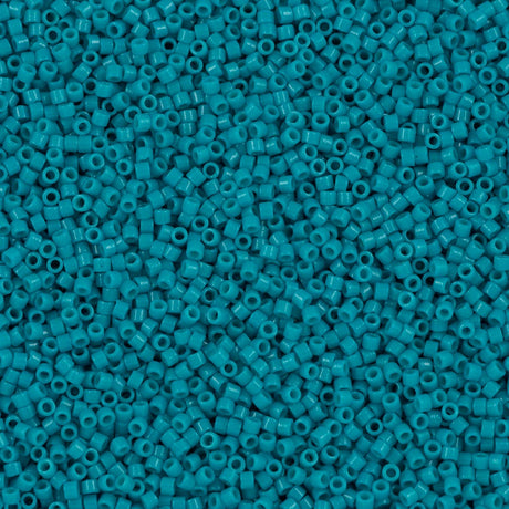 25g Miyuki Delica Seed Bead 11/0 Duracoat Dyed Opaque Azure DB2133