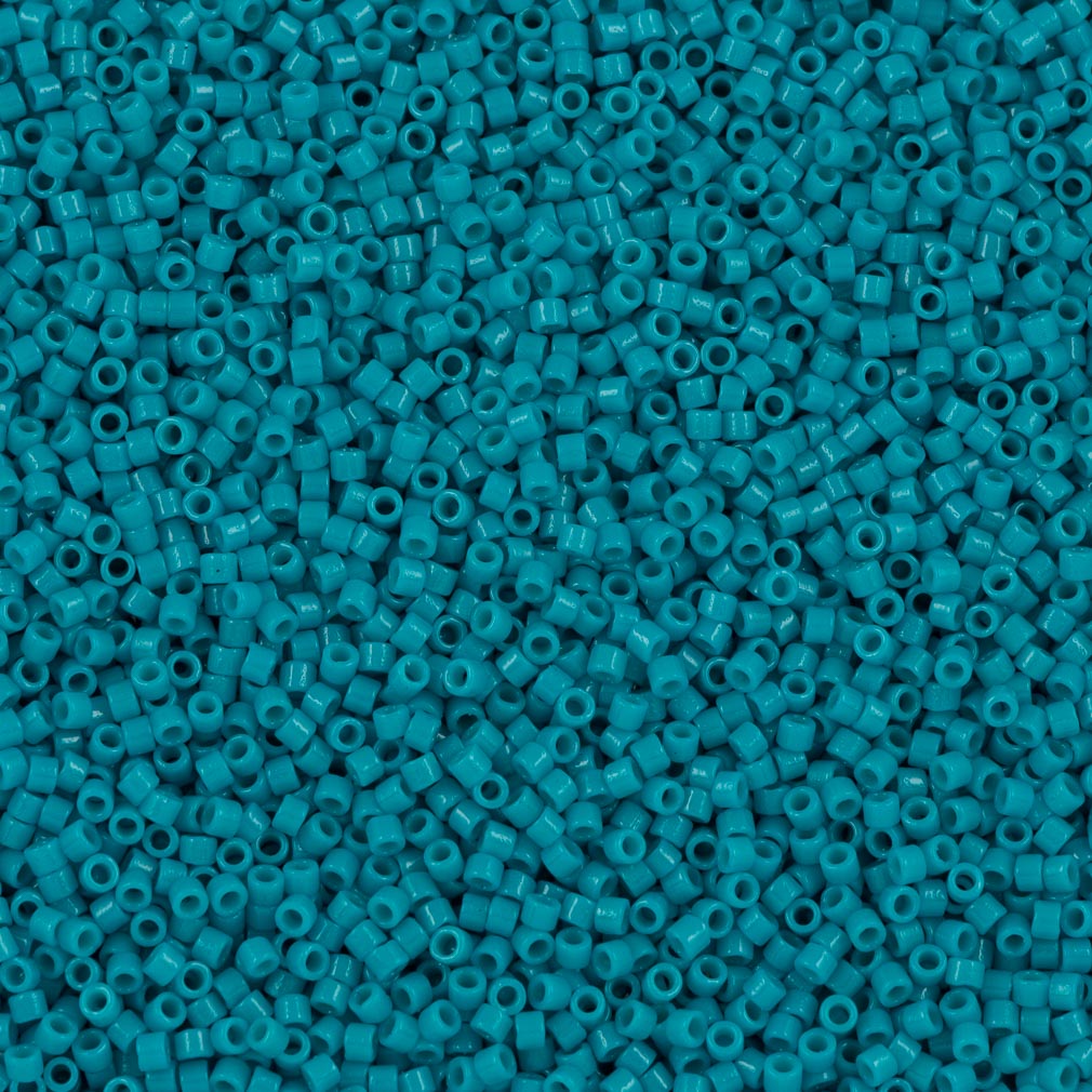 Miyuki Delica Seed Bead 11/0 Duracoat Dyed Opaque Azure 2-inch Tube DB2133