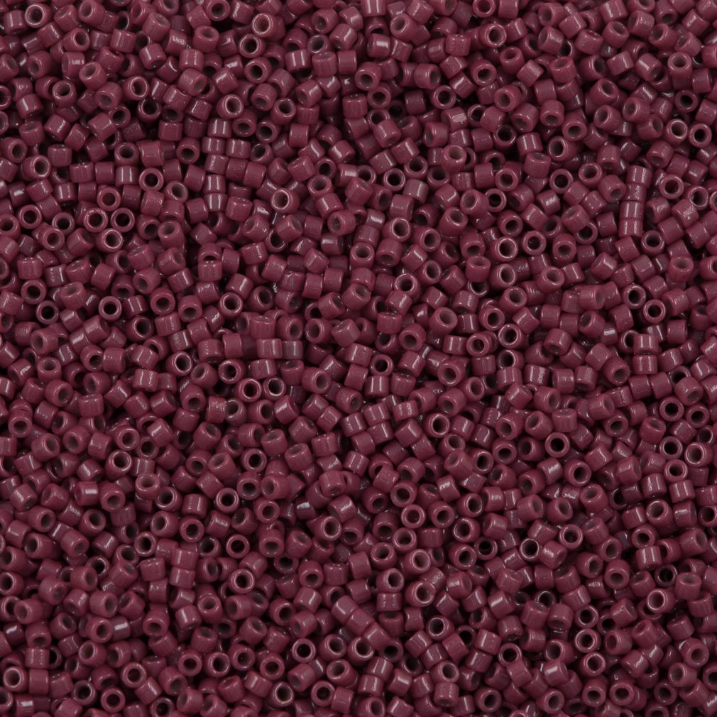 Miyuki Delica Seed Bead 11/0 Duracoat Opaque Grape Purple 2-inch Tube DB2355