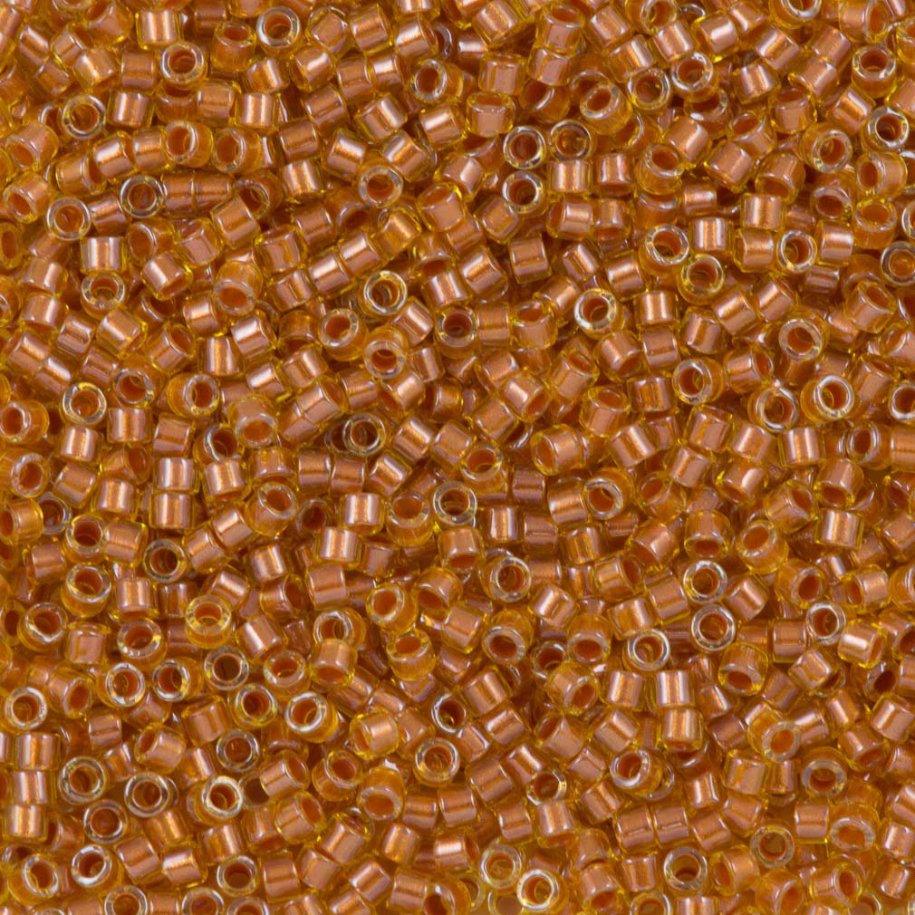 Miyuki Delica Seed Bead 11/0 Inside Dyed Color Peridot Yam 2-inch Tube DB1702