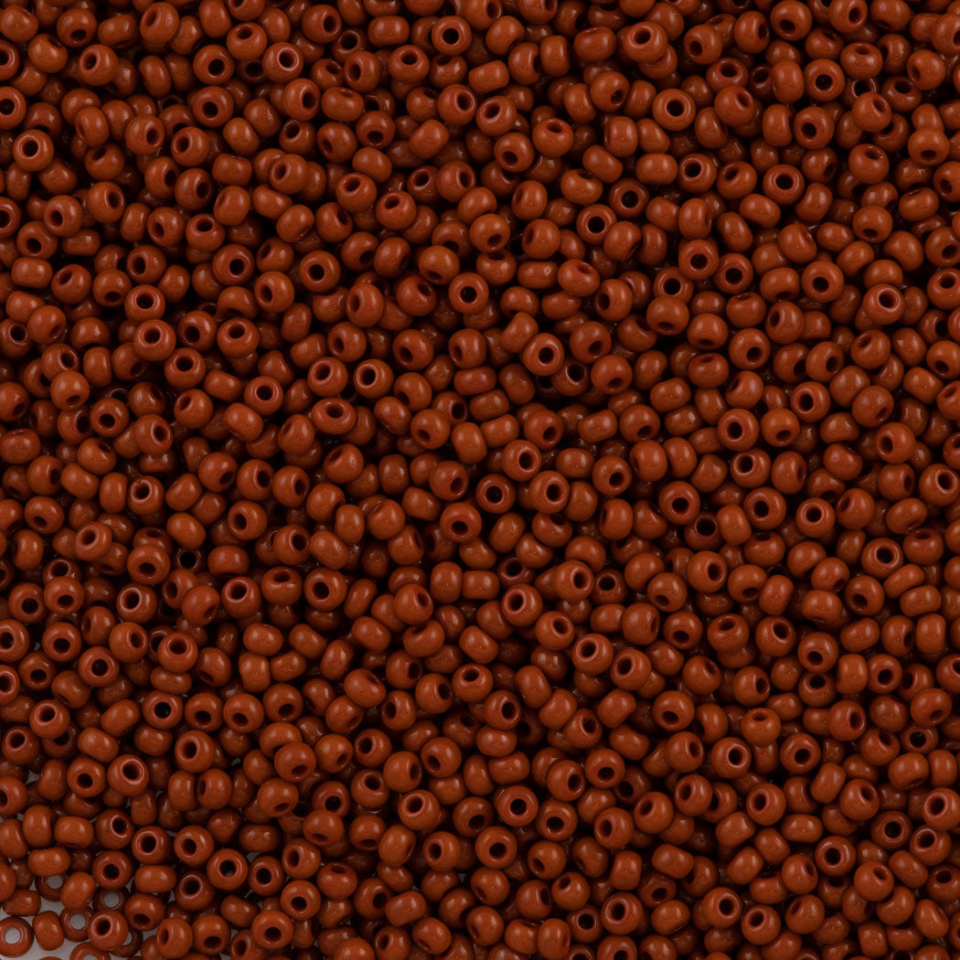 Czech Seed Bead 10/0 Opaque Brown (13600)