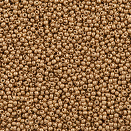 Czech Seed Bead 11/0 Pale Bronze Gold (01710)