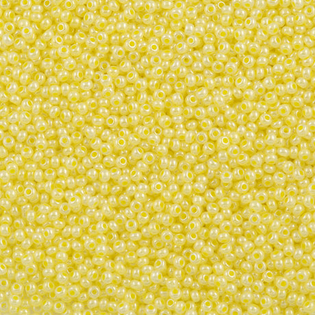 Preciosa Czech Seed Bead 11/0 Yellow Ceylon (37186)