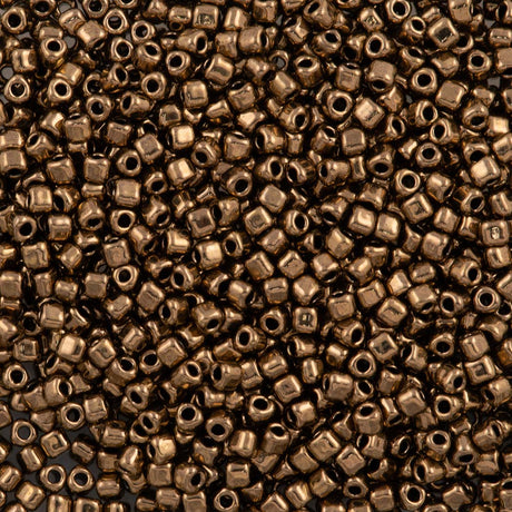 Miyuki Triangle Seed Bead 10/0 Metallic Dark Bronze 10g (457)