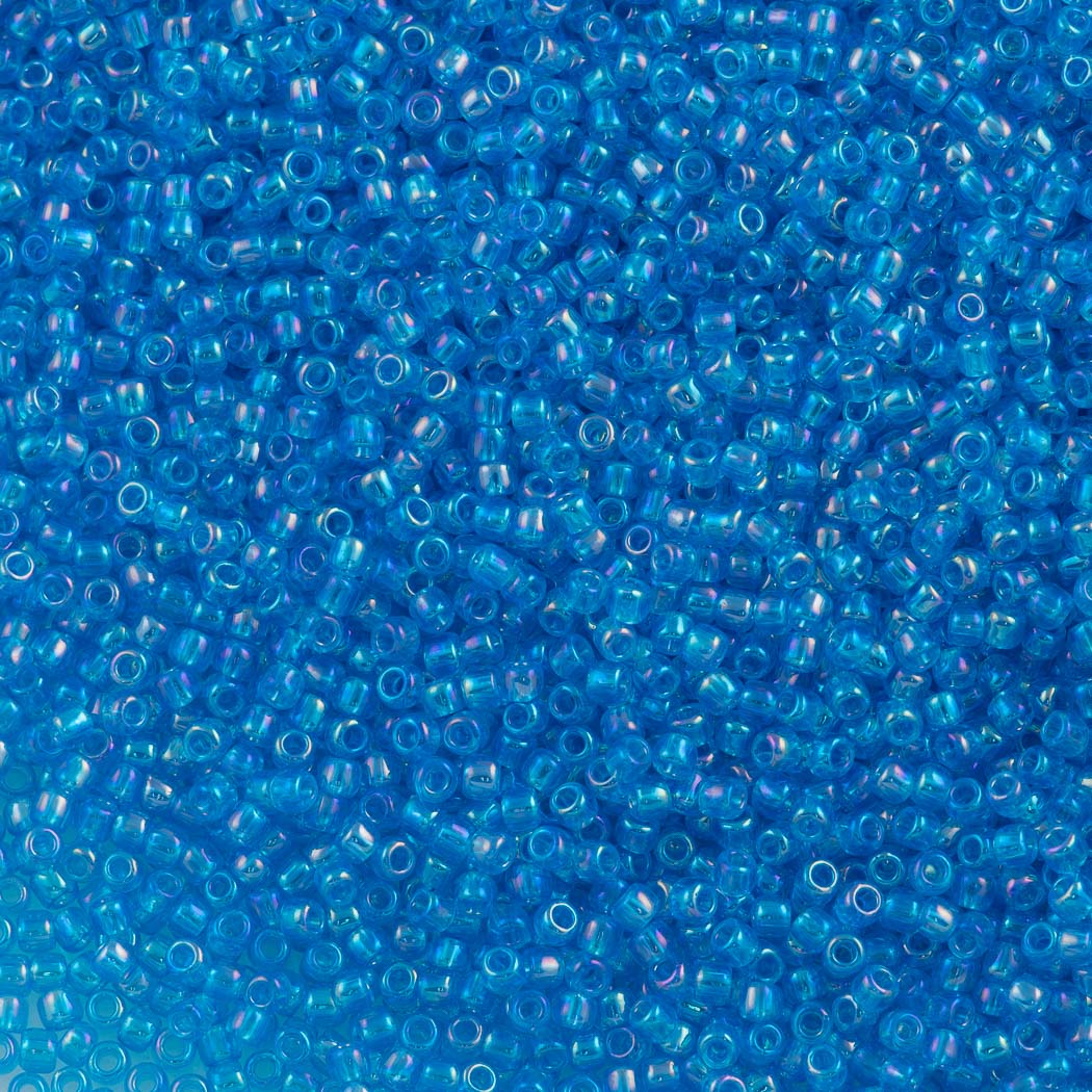 50g Toho Round Seed Bead 11/0 Dark Caribbean AB (163B)