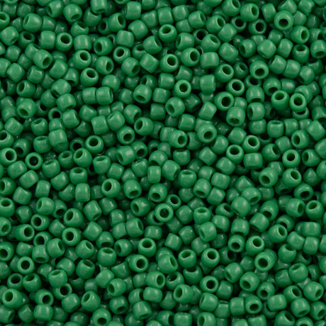 50g Toho Round Seed Bead 11/0 Opaque Dark Mint (47D)