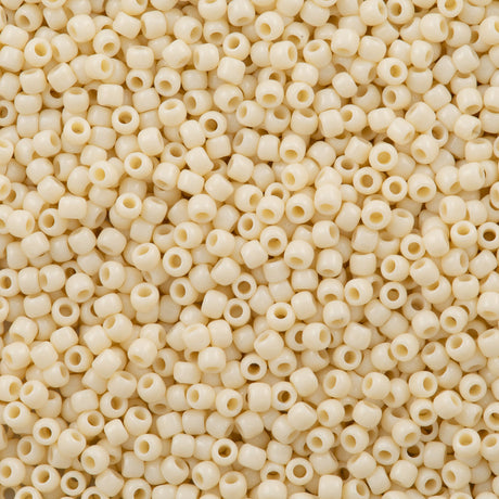 50g Toho Round Seed Bead 8/0 Opaque Buttermilk (51)