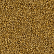 Miyuki Delica Seed Bead 15/0 24kt Matte Gold Plated 2-inch Tube DBS331