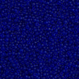 Miyuki Round Seed Bead 11/0 Semi-Matte Transparent Cobalt 22g Tube (151SF)