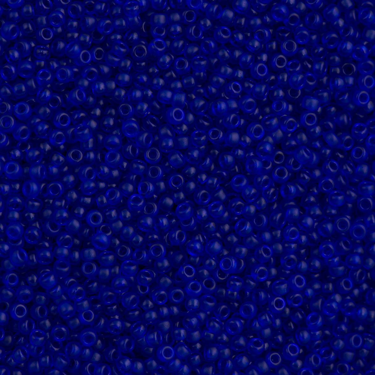 Miyuki Round Seed Bead 11/0 Semi-Matte Transparent Cobalt 22g Tube (151SF)